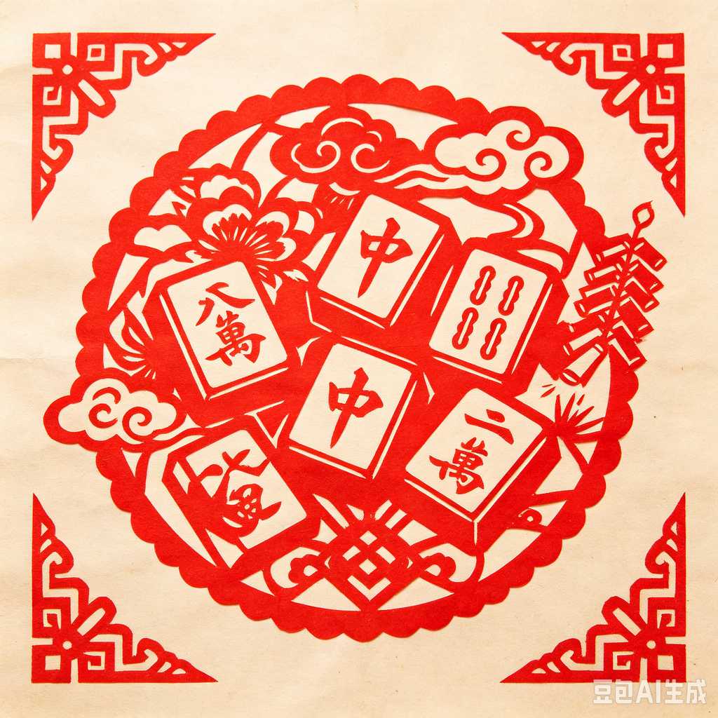 luxury carving mahjong tiles